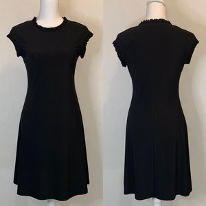ANNALEE + HOPE Swing Dress Ruffle Trim Black Small